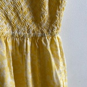 Flared leg yellow jumpsuit with pockets (Sincerely Jules)